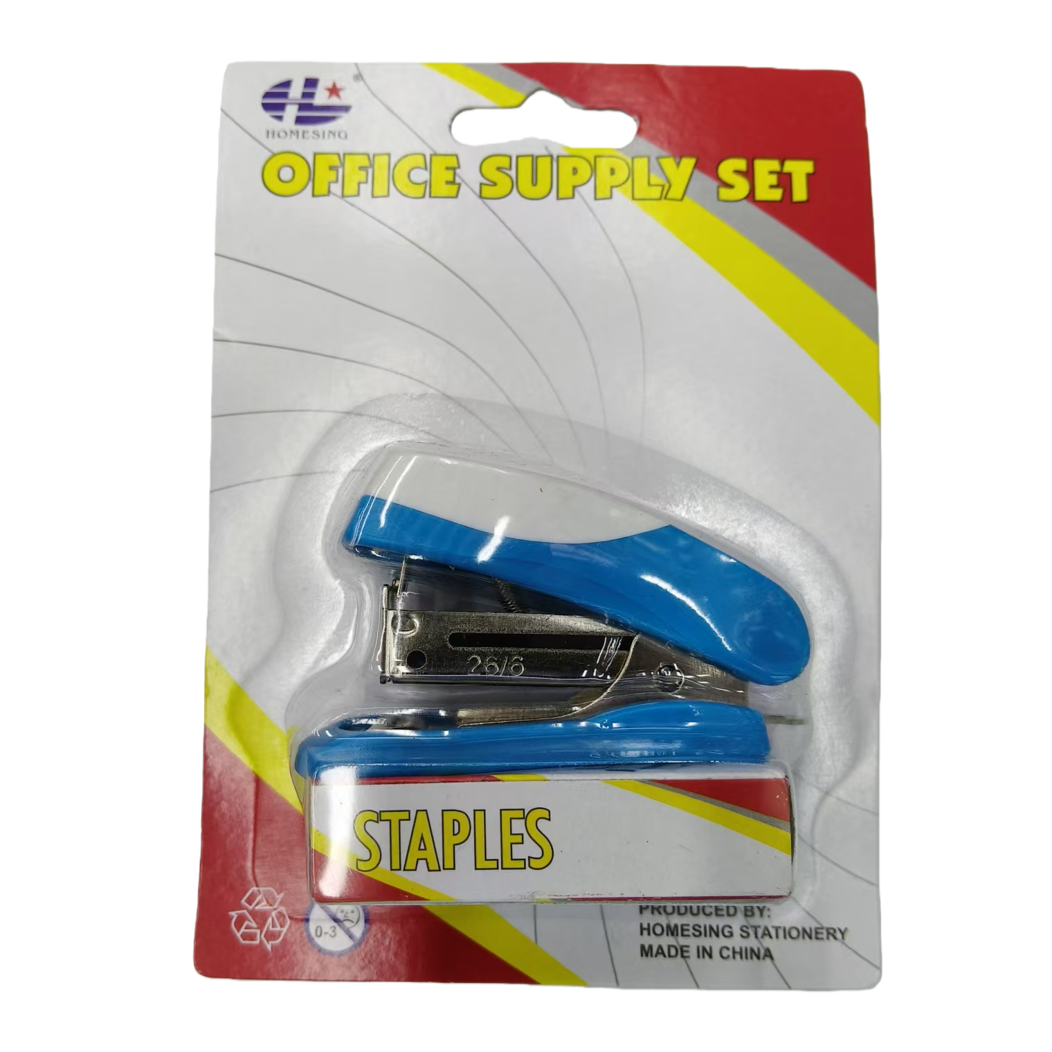 Color stapler, high appearance level mini stapler set, office small size portable binding device Item Picture
