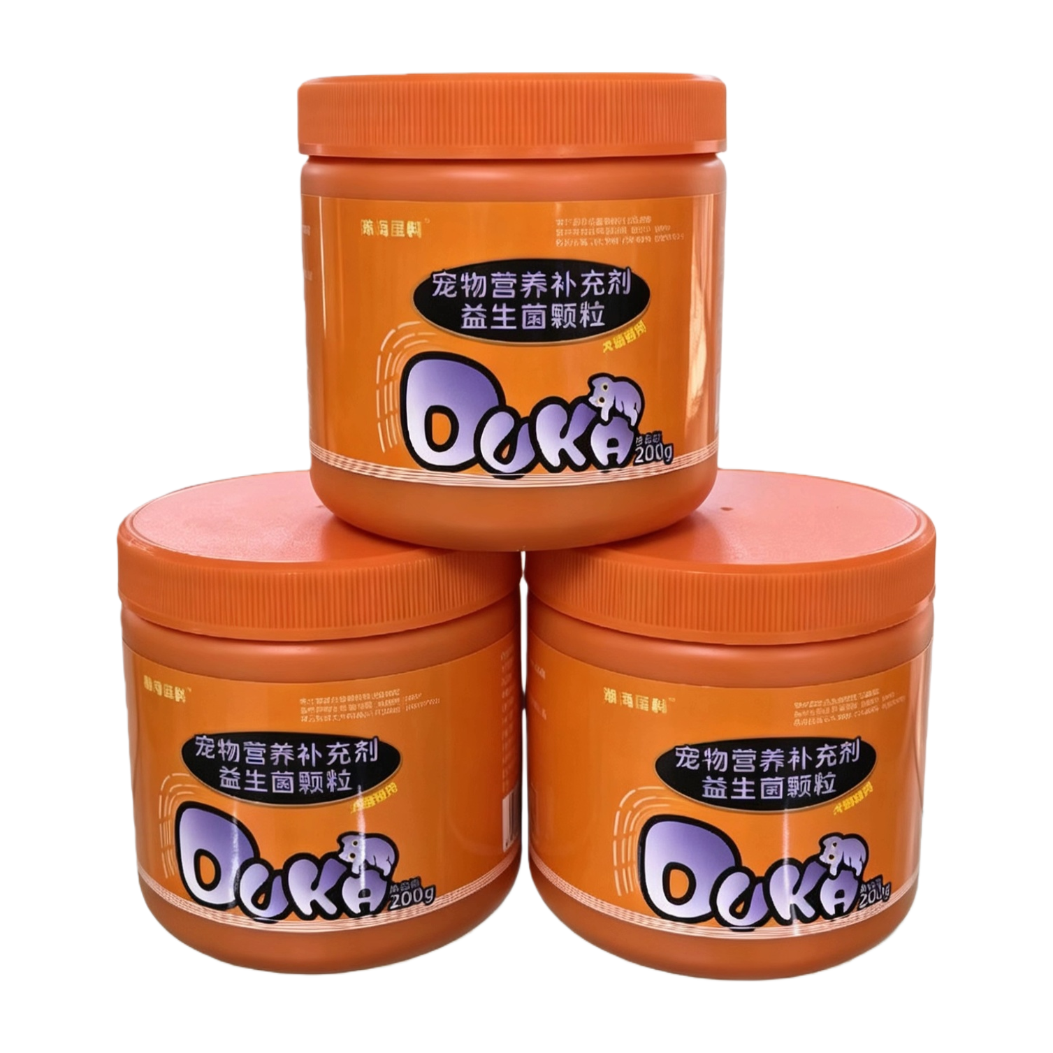 Orange can pet probiotic nutritional supplement granules, soft granules, OEM for dogs and cats, pet nutritional supplement health products factory, lecithin soft chewable tablets Item Picture