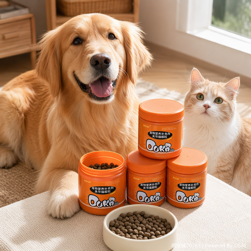 Canned pet probiotics, joint strength, nutritional supplement granules, soft granules, OEM, dog and cat pet nutritional supplement, calcium supplement health product factory, lecithin soft chewable tablets Specification image