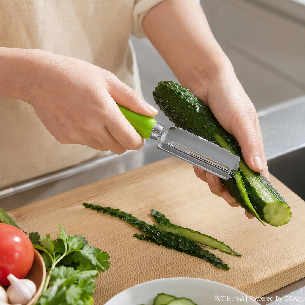 Chunmei brand fruit and vegetable grater, with a mint green design that is fresh and practical, and stainless steel blades that remain sharp for a long time, is an essential item for home kitchens! 143732363 details Picture