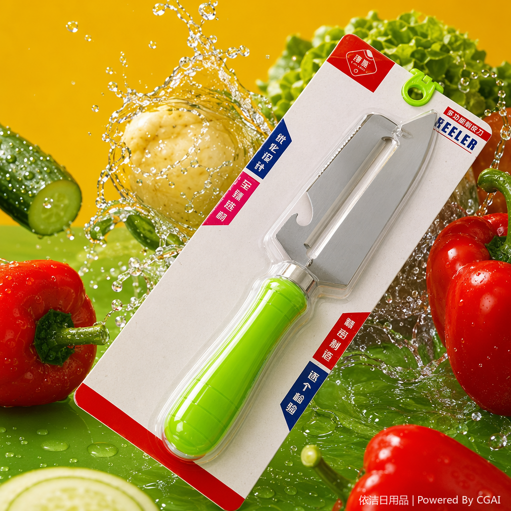 Chunmei brand fruit and vegetable grater, with a mint green design that is fresh and practical, and stainless steel blades that remain sharp for a long time, is an essential item for home kitchens! 143732363 Specification image