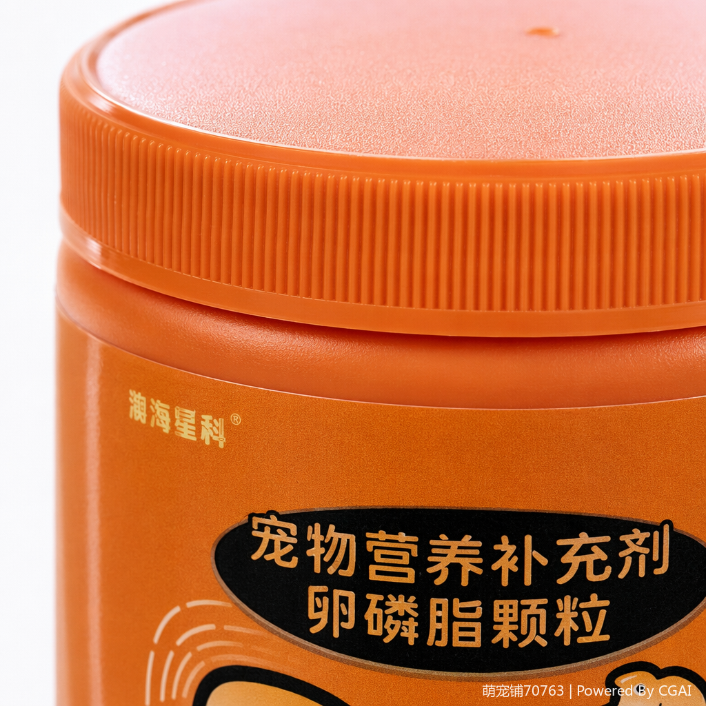 Orange can pet probiotic nutritional supplement, lecithin granules, soft granules, OEM, dog and cat pet nutritional supplement health product factory, lecithin soft chewable tablets Application Scenario