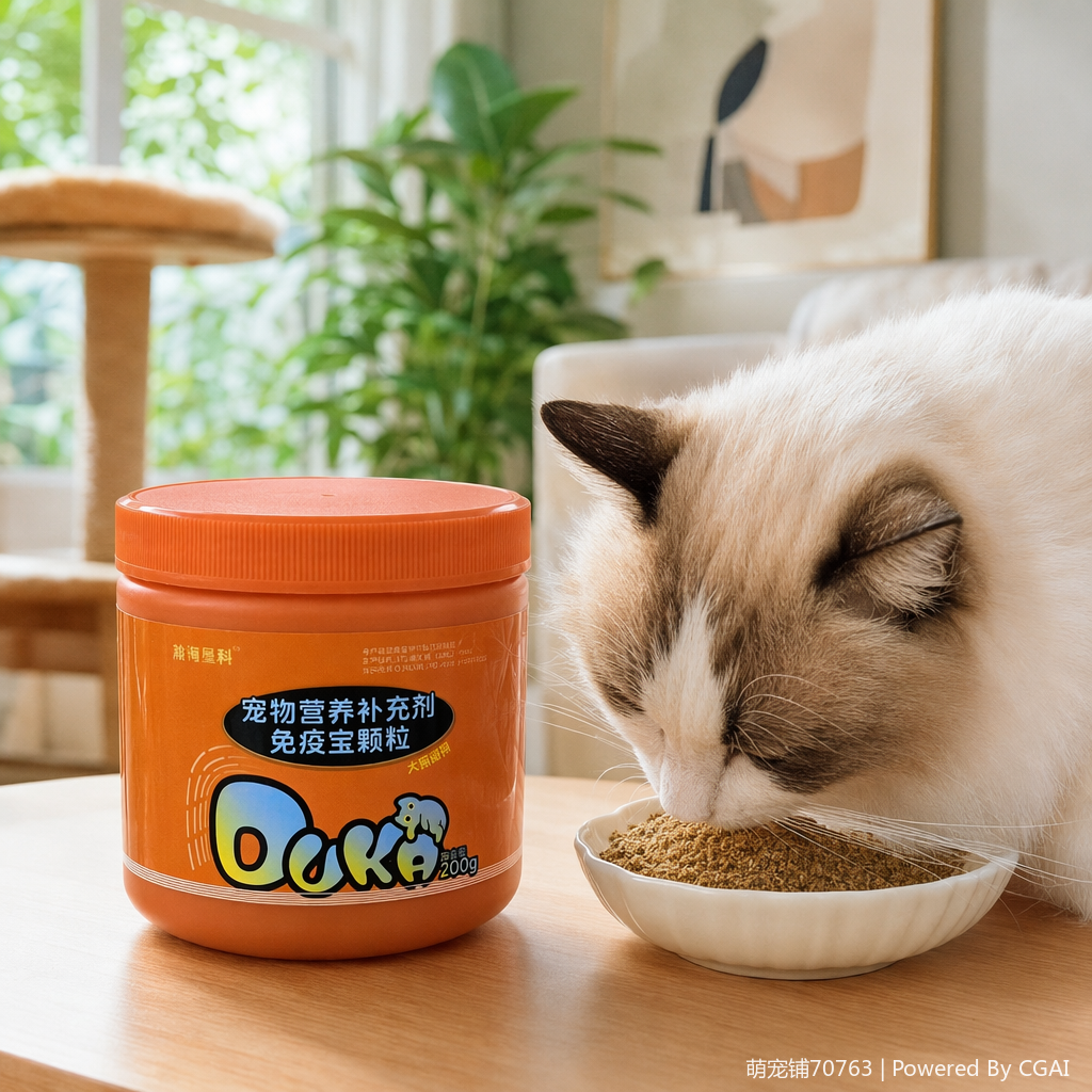 Canned pet nutrition supplement: Immune Treasure Granules, Shark Chondroitin, pet dog calcium supplement health product, Amine Hip Joint Care Soft Chewable Granules Specification image