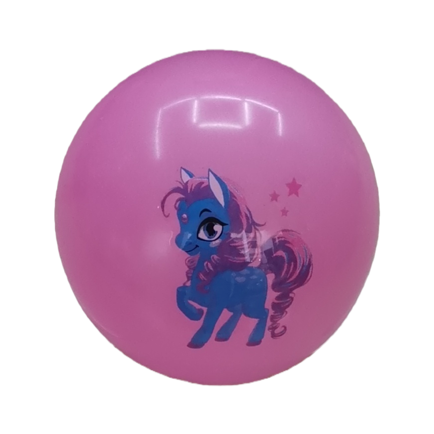 Blue cartoon pony inflatable football Item Picture