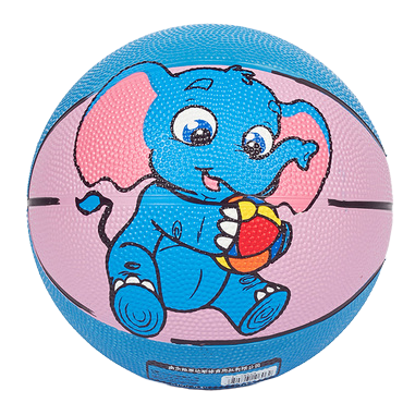 Blue elephant cartoon shooting pattern basketball training ball Item Picture