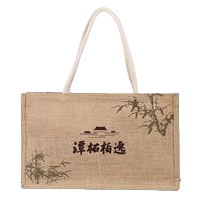 Beige linen bag flood control hand-held drawstring cotton and linen packaging bag, confidential shipment Item Picture