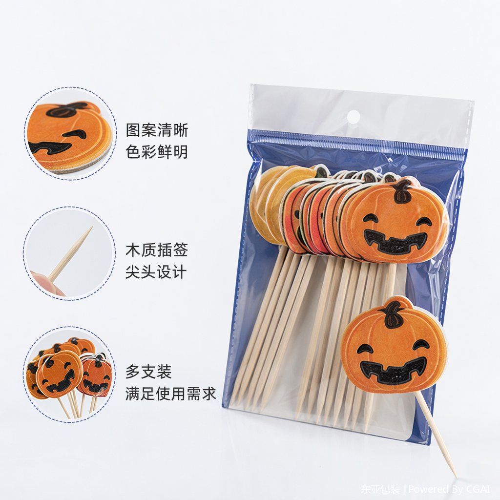 彩色南瓜造型插牌 其他展示用品 节日装饰创意摆件
