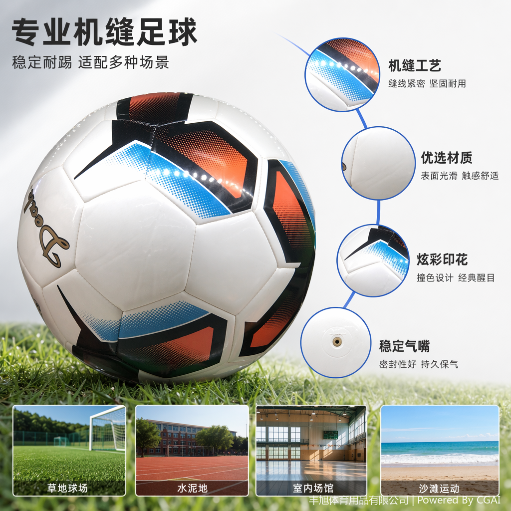 校园比赛训练球 简约时尚款