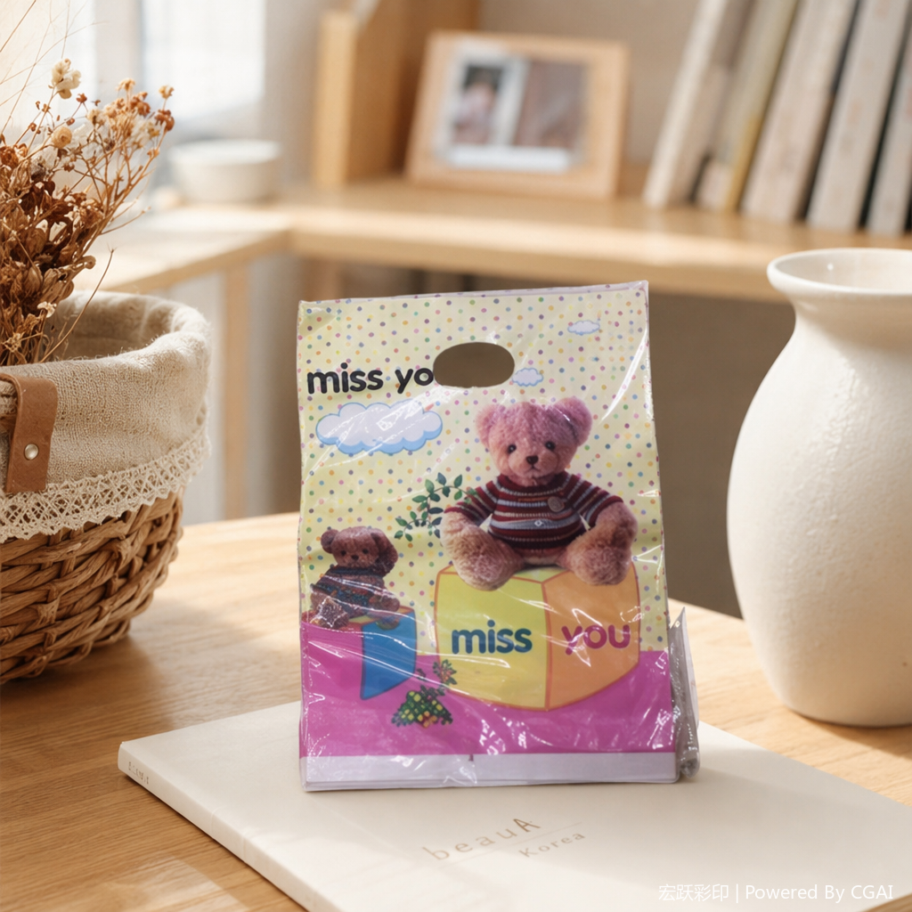 手提袋/礼品袋/pe手提袋/透明手提袋子/手提塑料袋产品图
