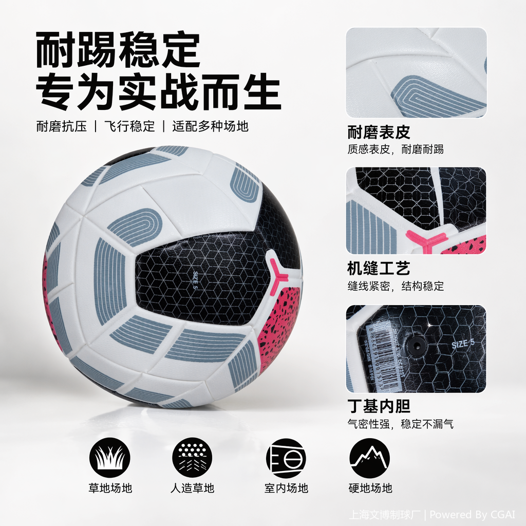 5号热贴合足球 可定制logo厂家批发 训练比赛专用