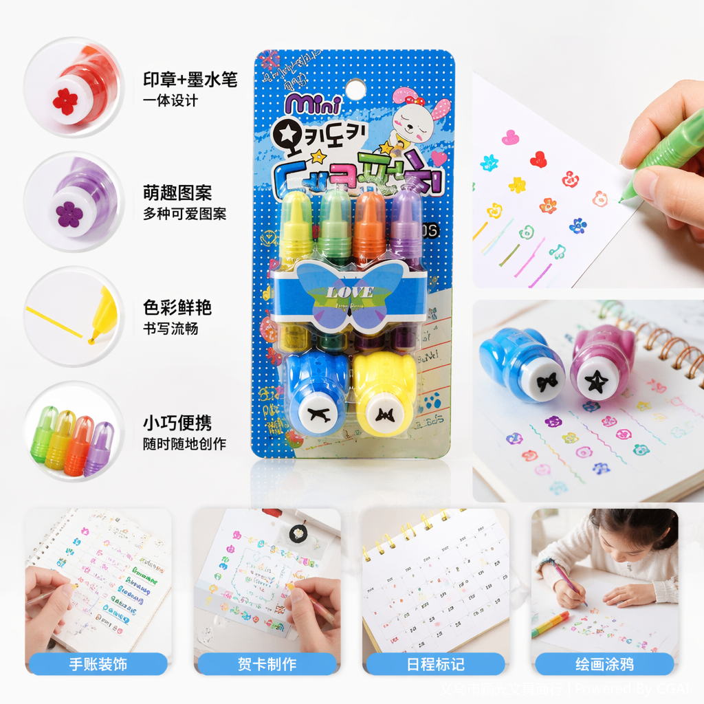 彩色儿童打孔器套装科学实验玩具科技小制作