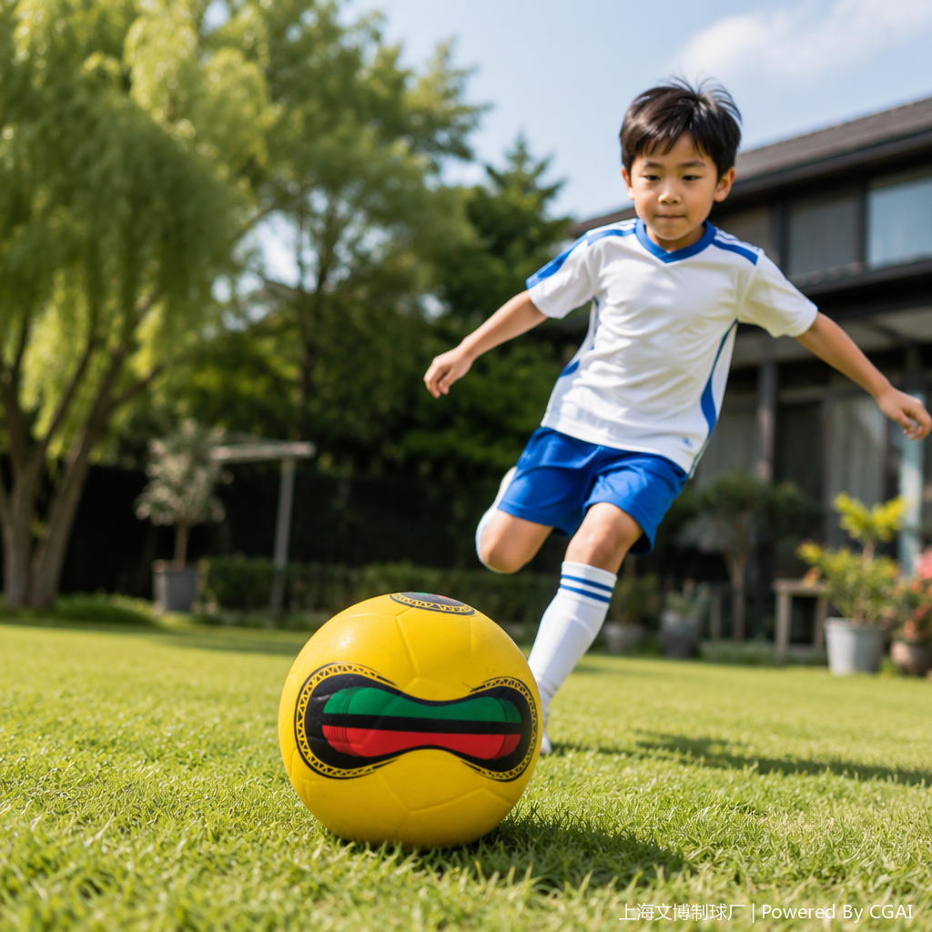 No. 5 smooth rubber football with customizable logo, wholesale from the manufacturer, specially designed for training and competitions details Picture