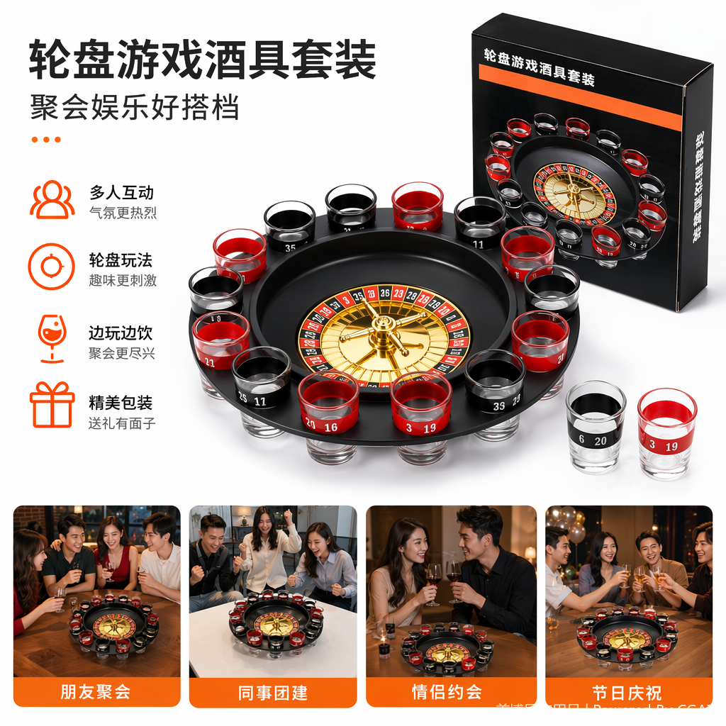 16只杯俄罗斯转盘喝酒游戏171752434