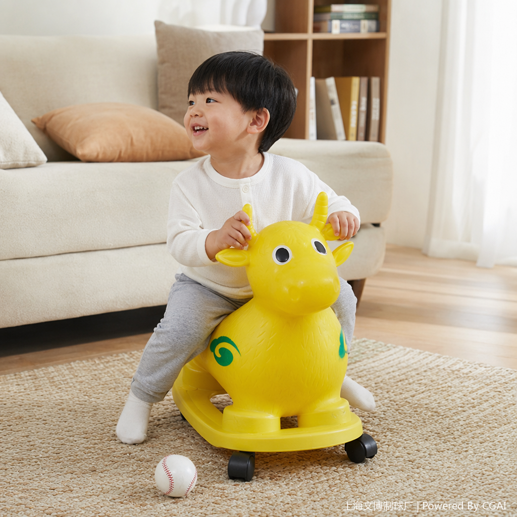 Yellow inflatable toys, cows, other inflatable toys, indoor and outdoor children's play Inflatable toys details Picture