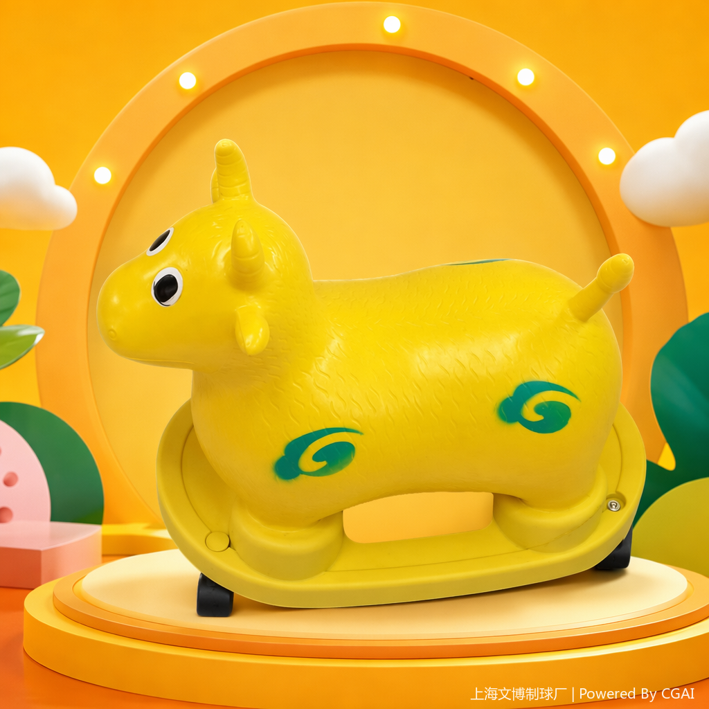 Yellow inflatable toys, cows, other inflatable toys, indoor and outdoor children's play Inflatable toys Specification image