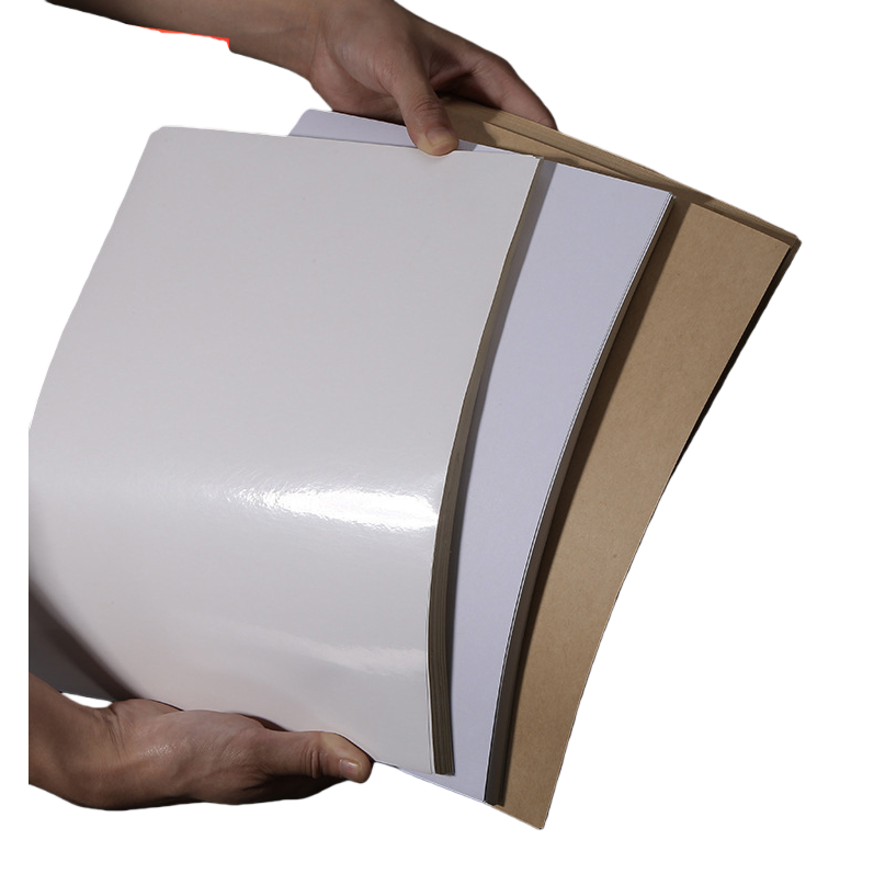Jinlan A4 self-adhesive printing paper custom Blank Label paper Back adhesive inkjet printing paper wholesale Kraft paper surface 1 Item Picture