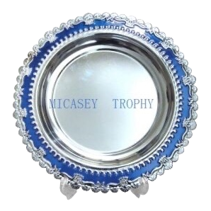 Голубая инкрустированная серебряной светящейся медалью Item Picture