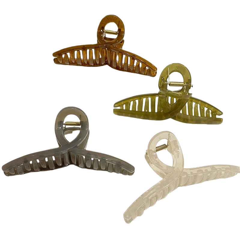 Colorful large claw clip for ladies, 18cm fashionable and versatile color hair clip Item Picture