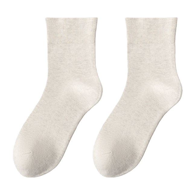 Off-white cotton invisible boat socks for men, children, spring and summer breathable short socks, versatile for one use Item Picture
