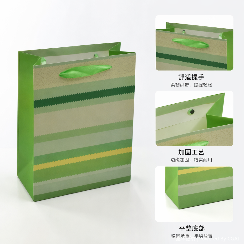 纸制礼盒手提外卖袋节日礼品包装跑步灯专用茉莉香型111723869