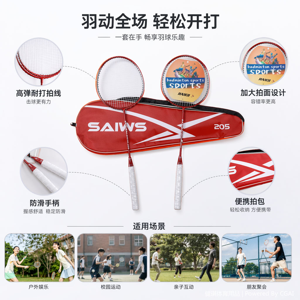 全碳素彩色羽毛球拍网球拍板式网球padel双用145144722