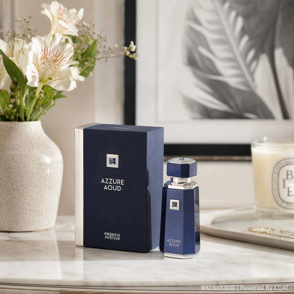 AZZURE AOU D Deep blue geometric bottle Women's Perfume 88ml Body Fragrance Spray Domestic Perfumes details Picture