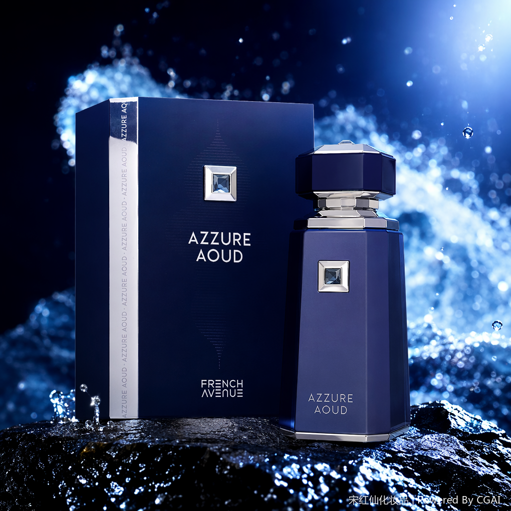 AZZURE AOU D Deep blue geometric bottle Women's Perfume 88ml Body Fragrance Spray Domestic Perfumes Specification image