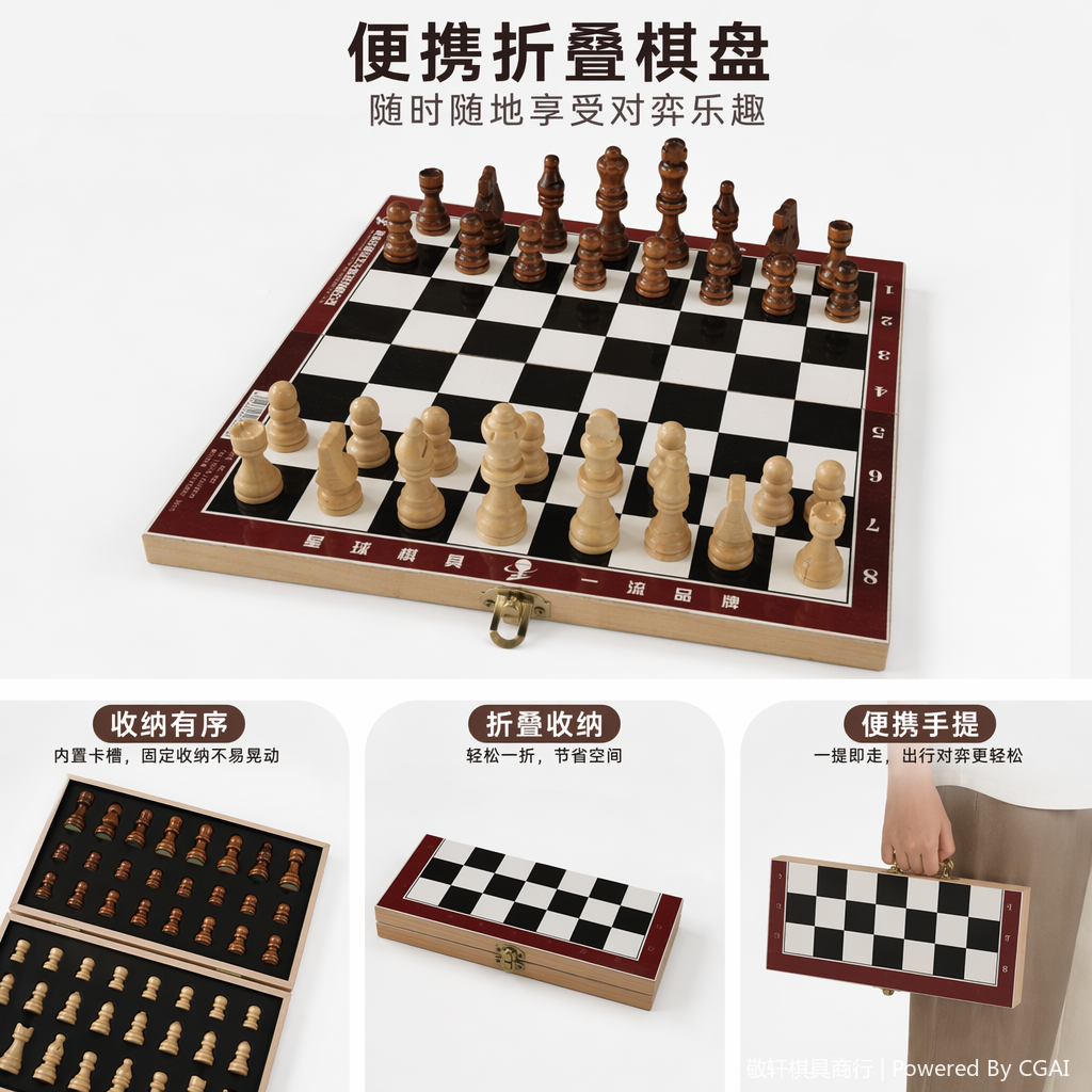 定制塑料象棋围棋国际象棋套装便携家用教学棋具