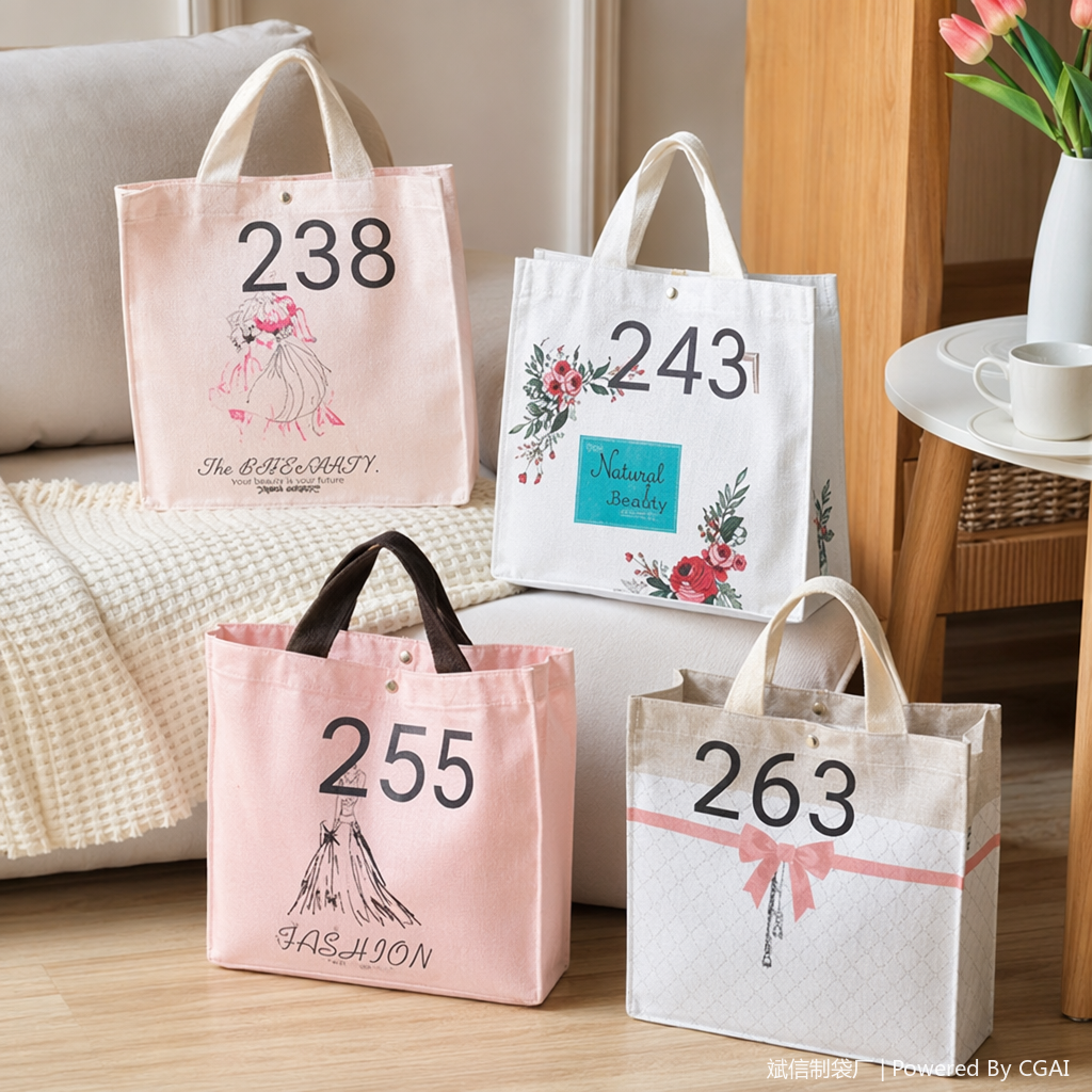 Подарочный пакет из белого пластика с прозрачным цветочным узором 243 details Picture
