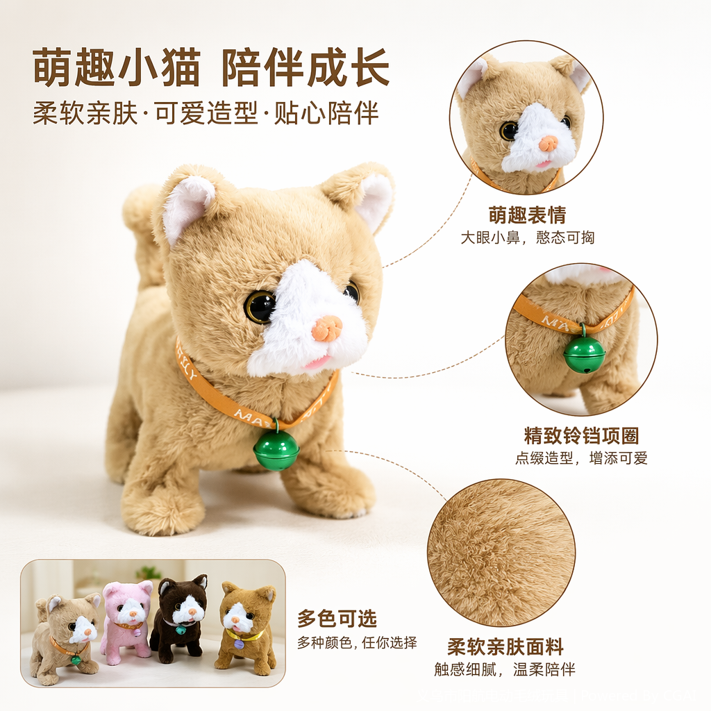 毛绒猫咪玩具吸盘逗猫棒宠物用品狗狗通用