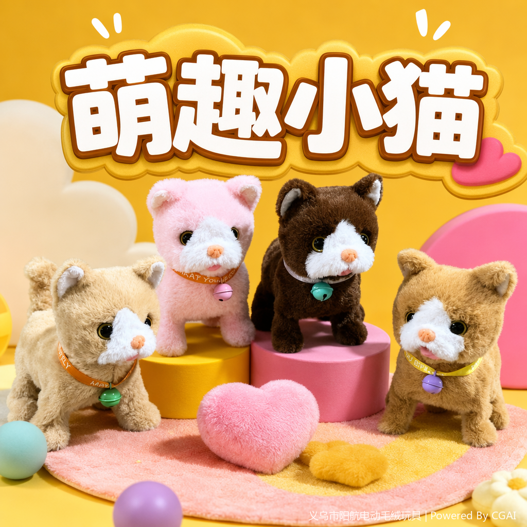 Plush cat toys, suction cups, cat teasing sticks, pet supplies, suitable for dogs