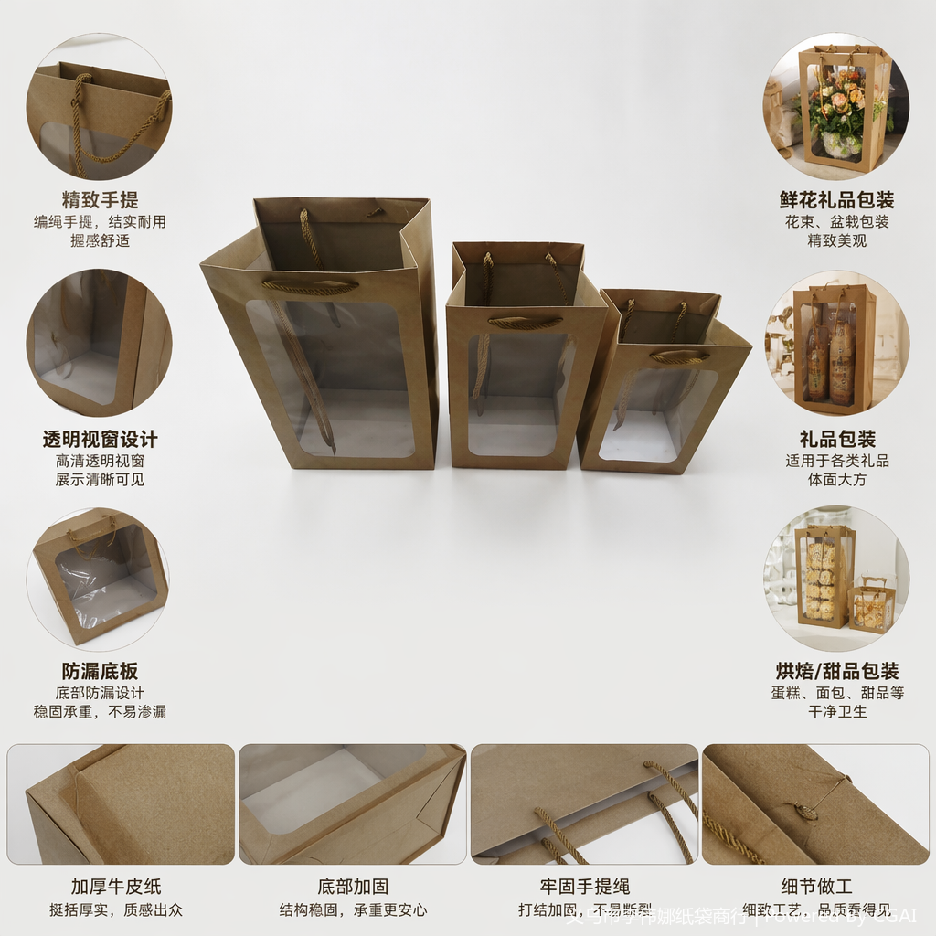 纸制礼盒手提外卖袋节日礼品包装纸跑步灯专用包装