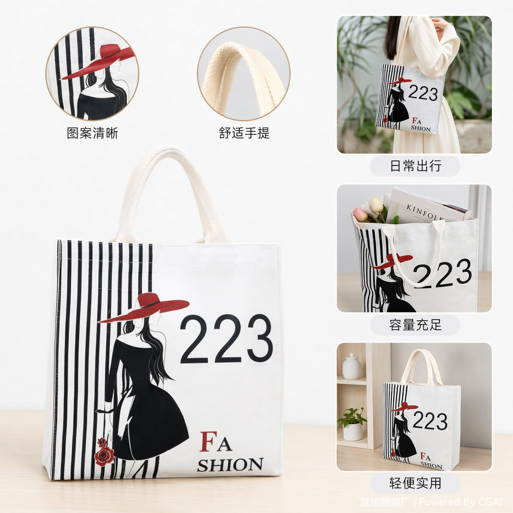 PE透明塑料手提袋礼品袋 一次性环保购物袋