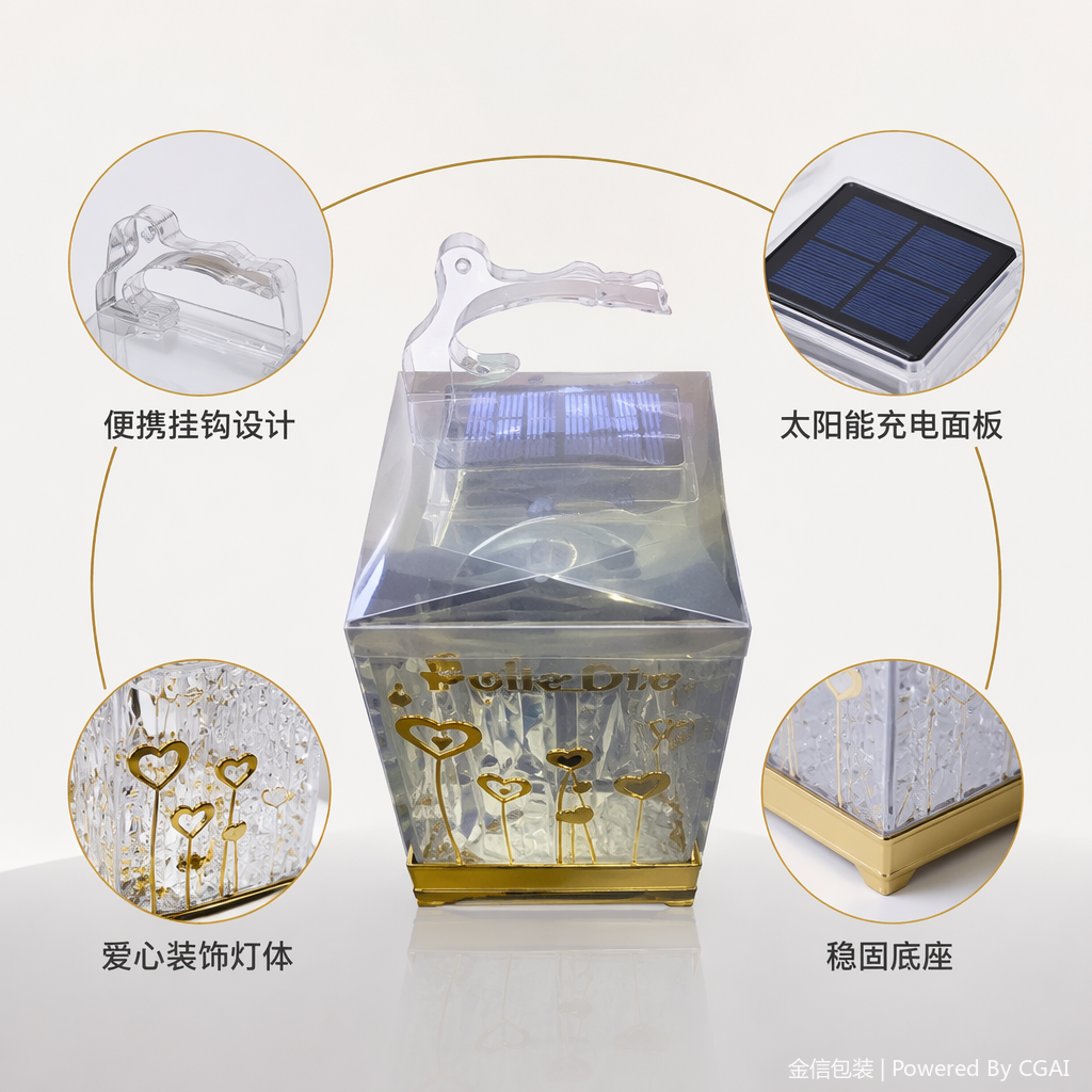 Paper gift box, hand-held takeout bag, festival gift packaging, special packaging paper for running lights, 151029925