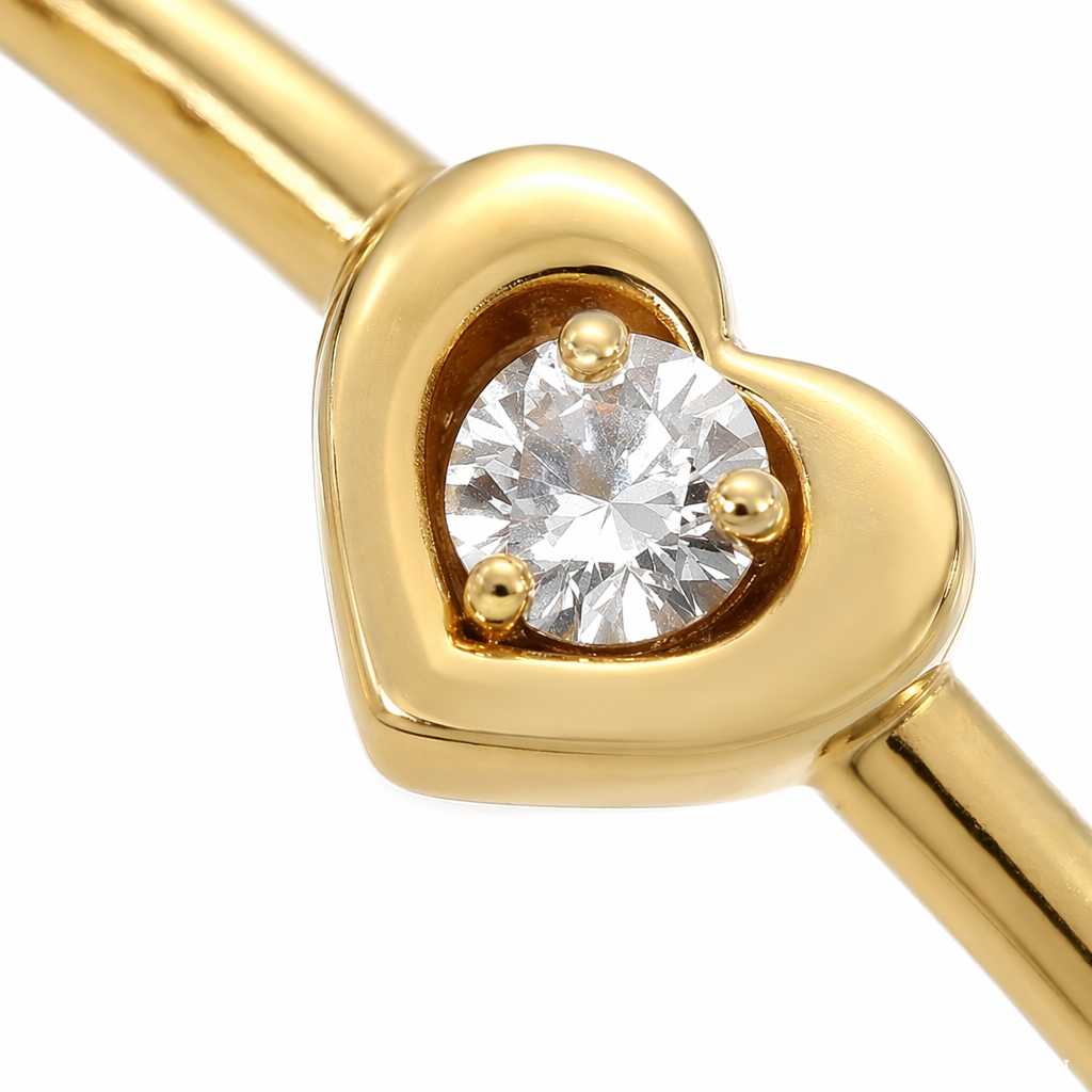 Golden heart-shaped stainless steel women's ring, natural stone animal ring Application Scenario