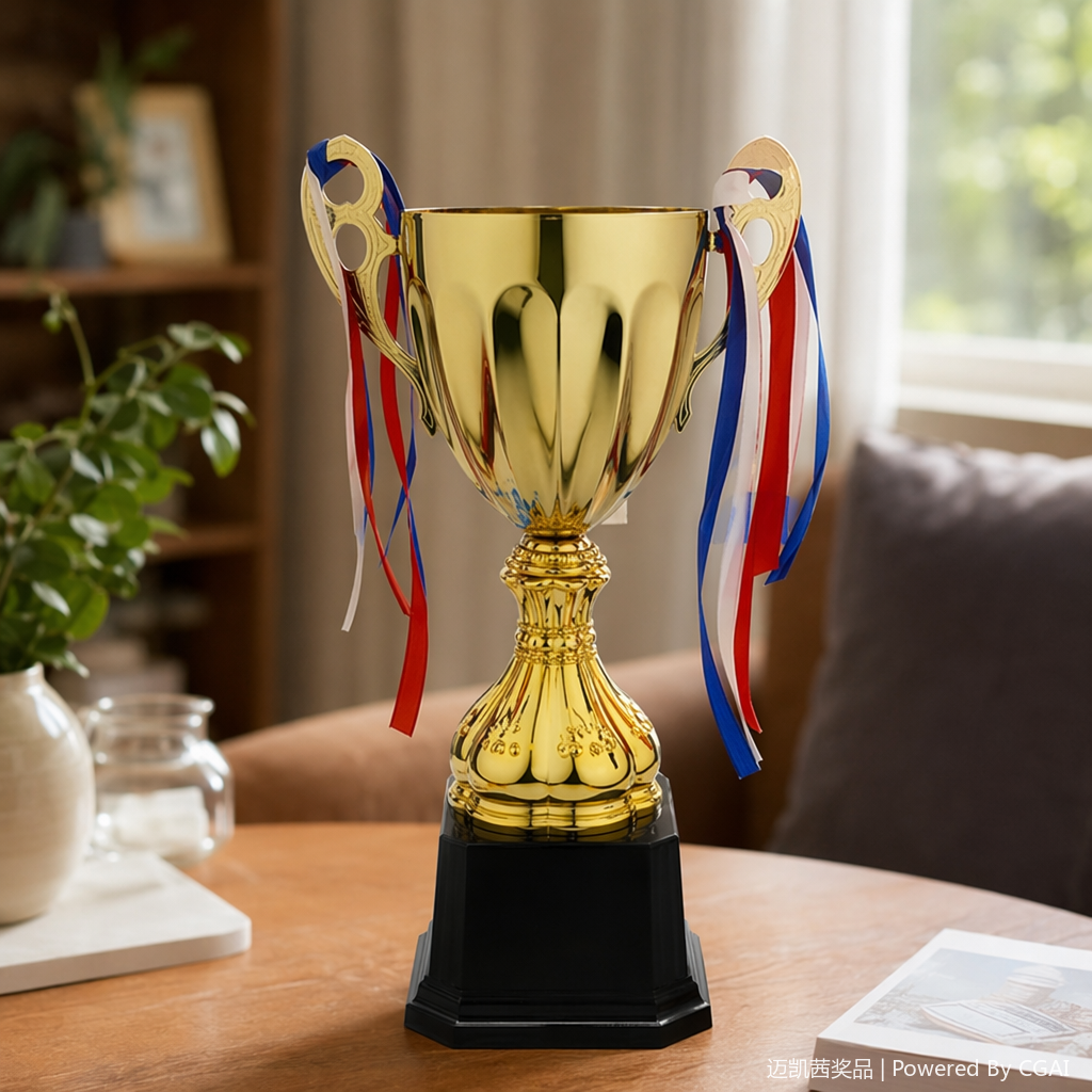 Golden crystal trophy, basketball prize, gift, metal trophy, medal details Picture