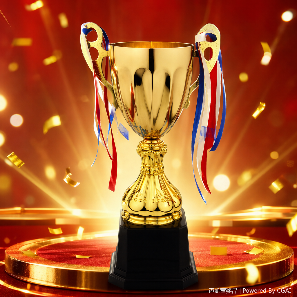 Golden crystal trophy, basketball prize, gift, metal trophy, medal Specification image