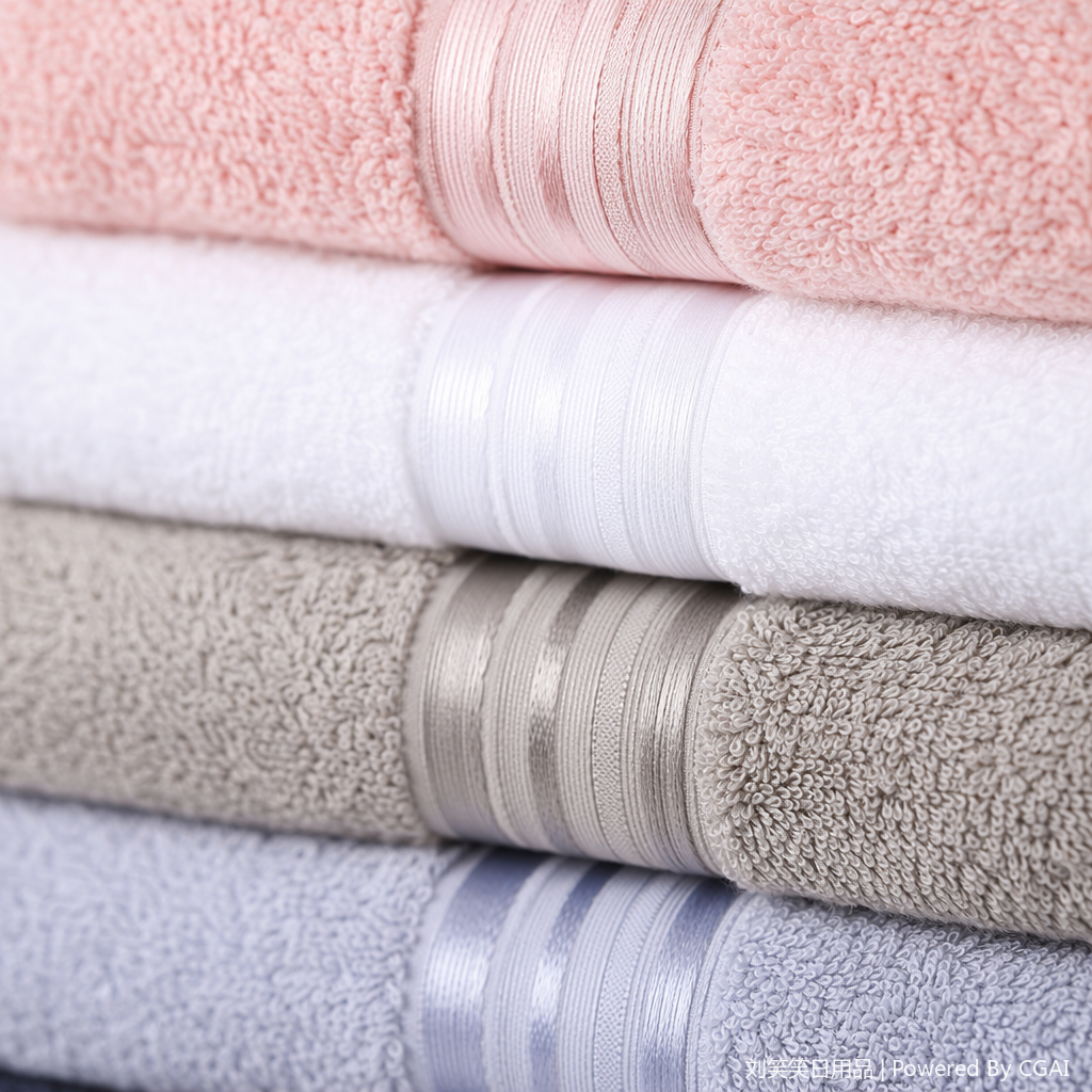 Colorful stacked ice-like sports towels, water-absorbing and quick-drying towels for hotels Application Scenario