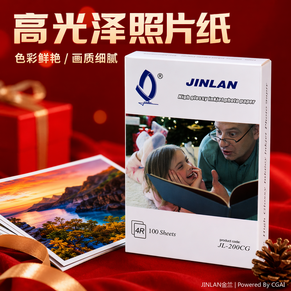 JINLAN Jinlan High-gloss Photo Paper Box Factory Wholesale 200g photo paper printing box 4R photo paper 2 Specification image