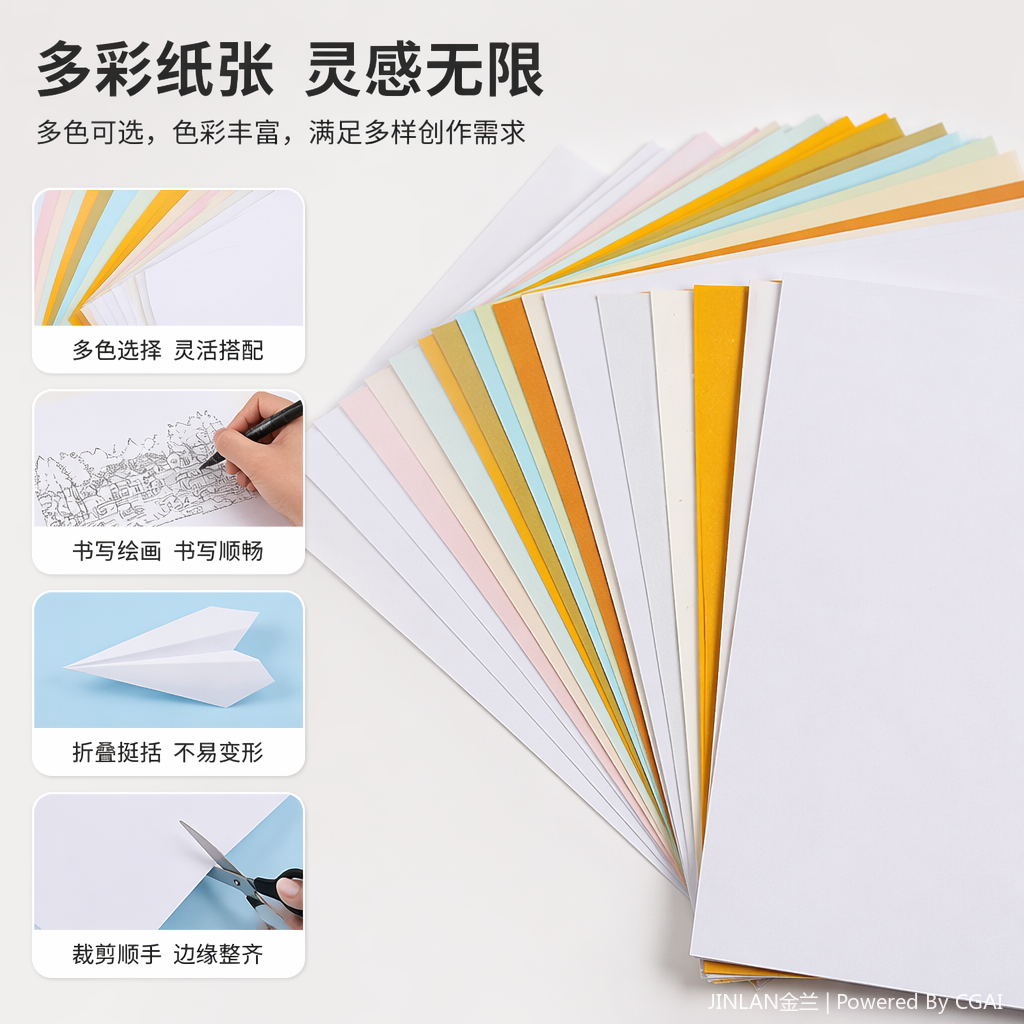 JINLAN 金兰珠光名片纸A4珠光相纸盒工厂批发打印纸宣传纸1