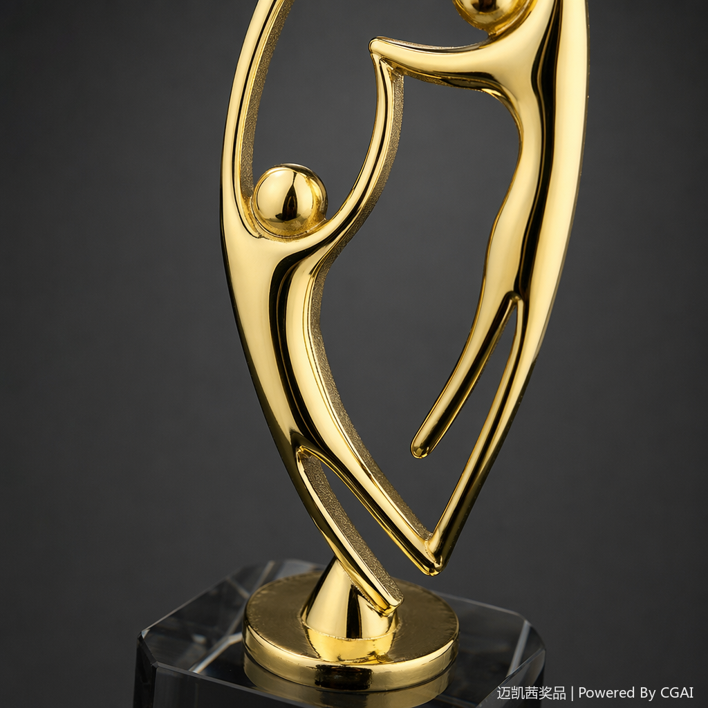 Golden star-shaped figure sculpture crystal trophy, lucky metal basketball prize gifts Application Scenario