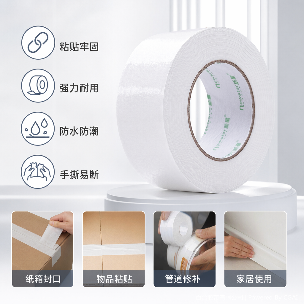 电子产品专用白色胶带卷 绝缘耐高温防静电PVC胶带