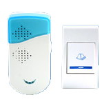 Blue and white wireless video doorbell, white button panel, digital electronic one-button call button, elderly emergency call Item Picture