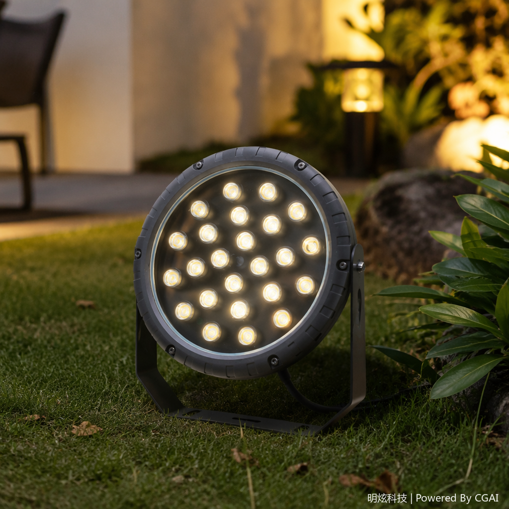 Yaming Qiaotai Technology grey LED solar floodlight Starry Sky Light DC details Picture