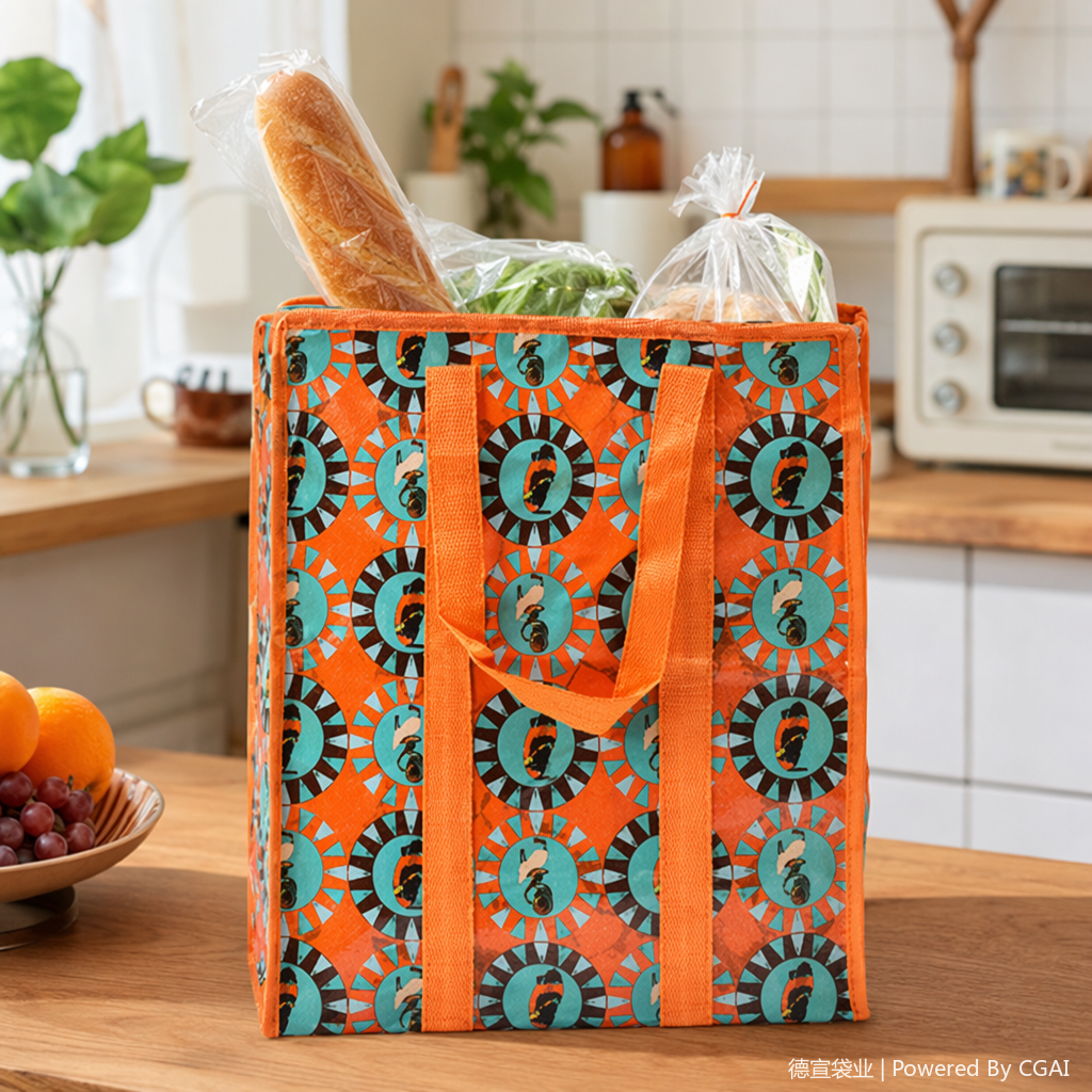 Thickened white plastic ton bag woven bag, moisture-proof and durable, specially designed for storing large quilts details Picture