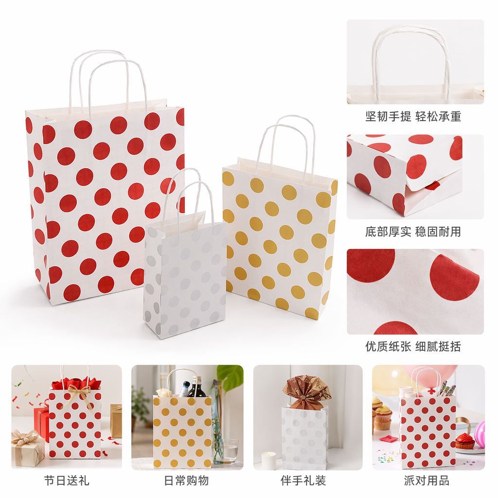 节日礼品包装纸手提外卖袋纸制礼盒跑步灯配套包装
