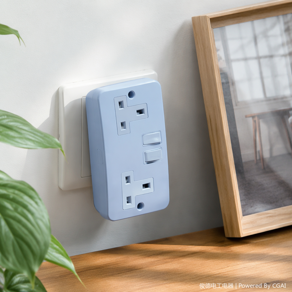 Double-hole USB power strip with protective cover but no wires details Picture