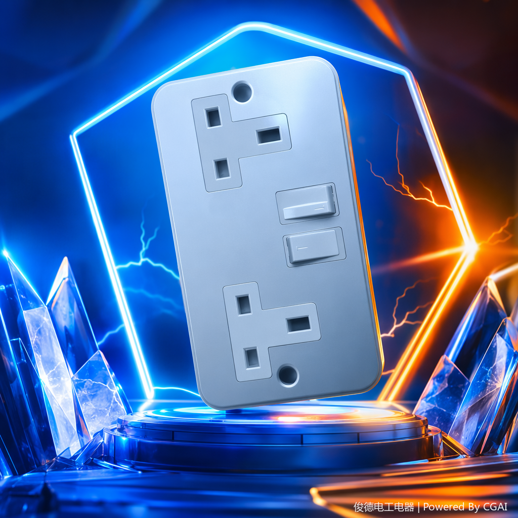 Double-hole USB power strip with protective cover but no wires Specification image