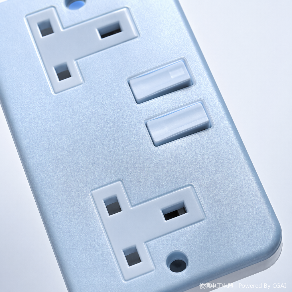 Double-hole USB power strip with protective cover but no wires Application Scenario