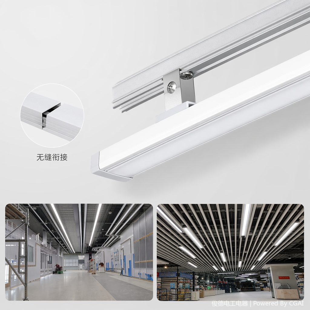 LED灯带黑色条形2835免电源SMD幻彩灯条天花板用